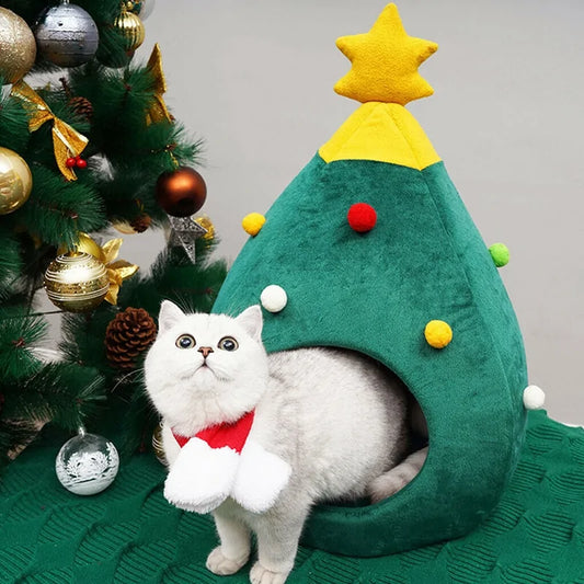 Christmas Cat House