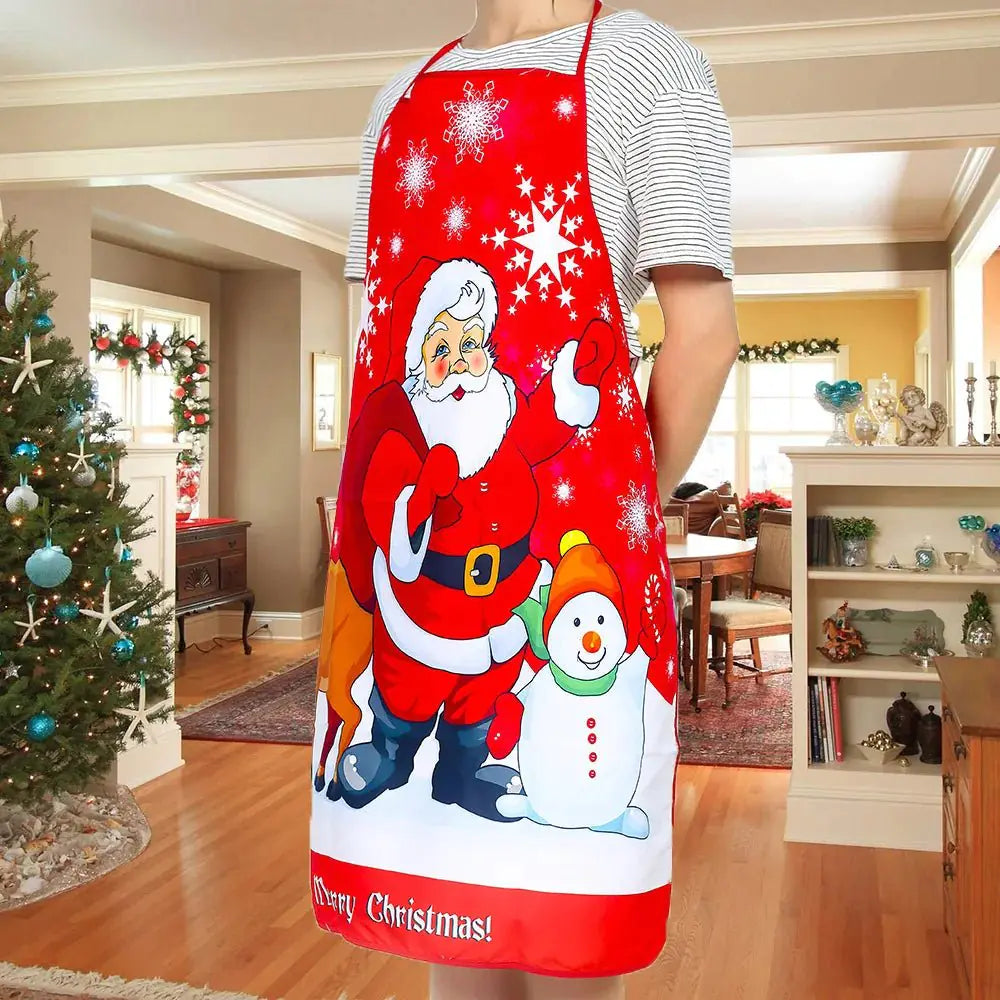 Festive Oil-Proof Kitchen Apron