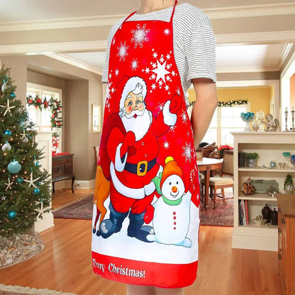 Festive Oil-Proof Kitchen Apron