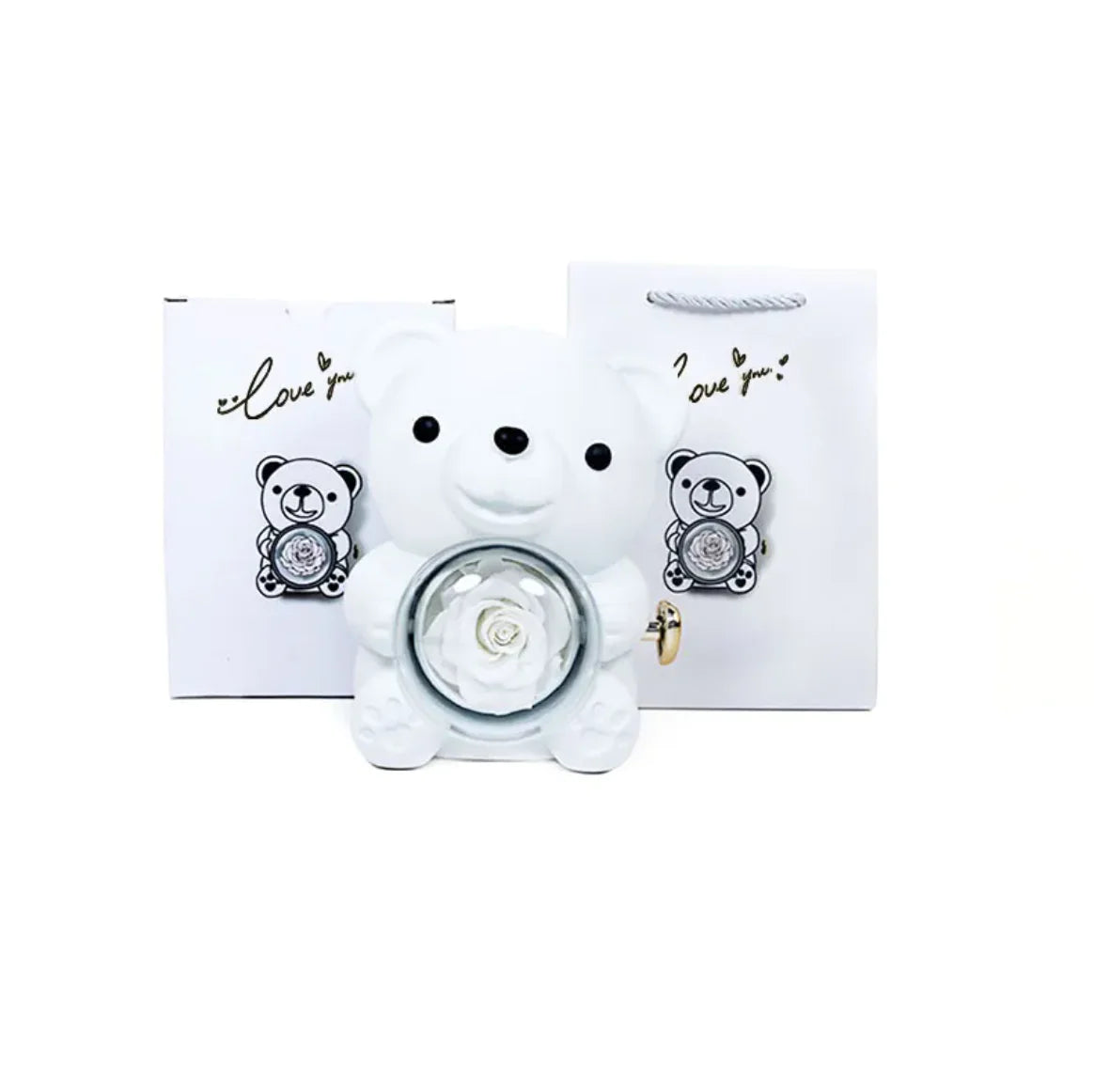 Rotating Bear Gift Box