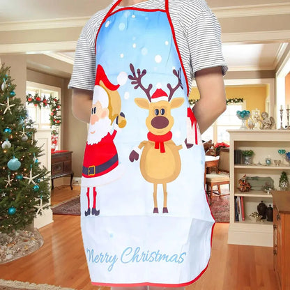 Festive Oil-Proof Kitchen Apron