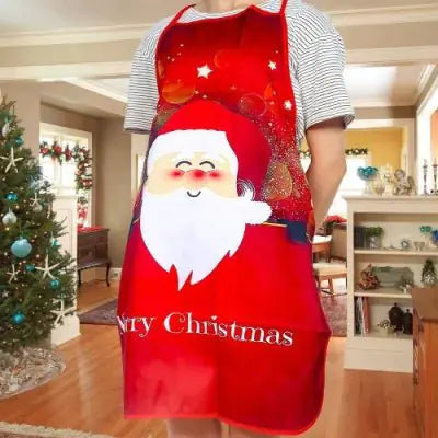 Festive Oil-Proof Kitchen Apron