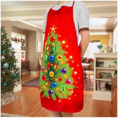 Festive Oil-Proof Kitchen Apron