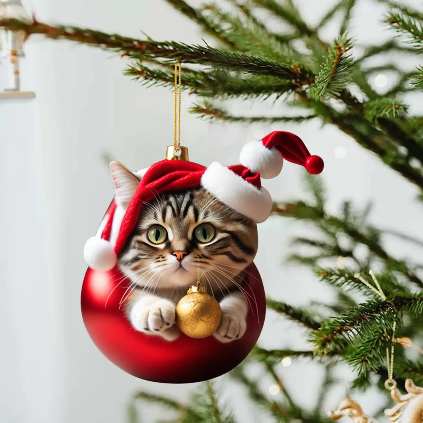 Cute Cat Christmas Ornaments