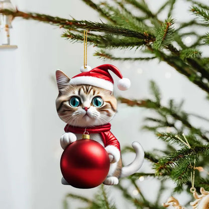 Cute Cat Christmas Ornaments